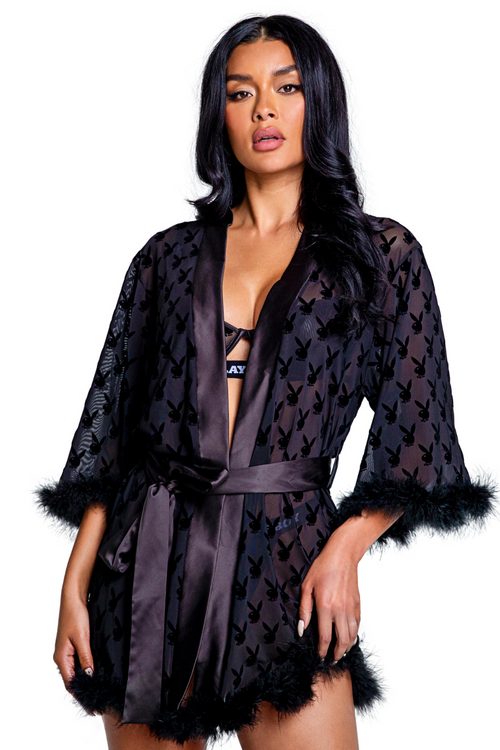 Playboy Bunny Noir Robe