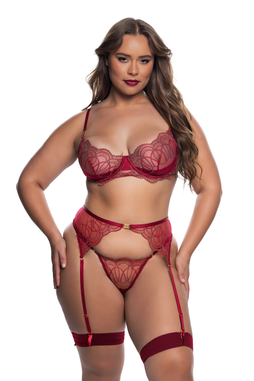 Beaded Belle Garter Set Plus