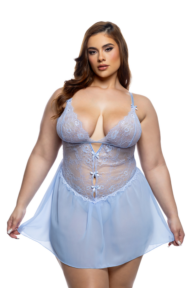 Paradise Dream Babydoll 2pc Set Plus
