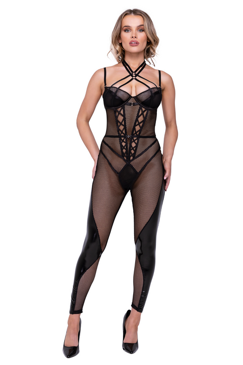 Flirty Fishnet Catsuit