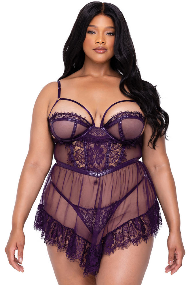 Sugar Plum Babydoll 2-Piece Set