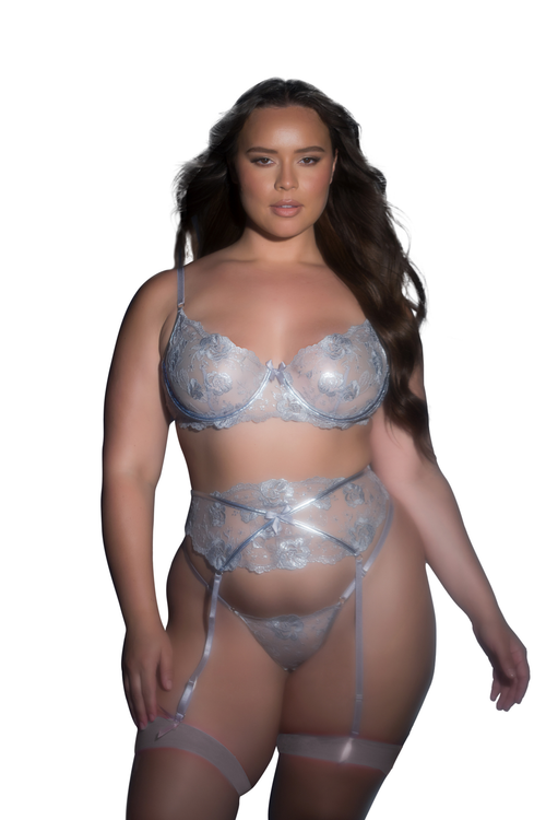 Garden Of Eden 3-Piece Garter Set