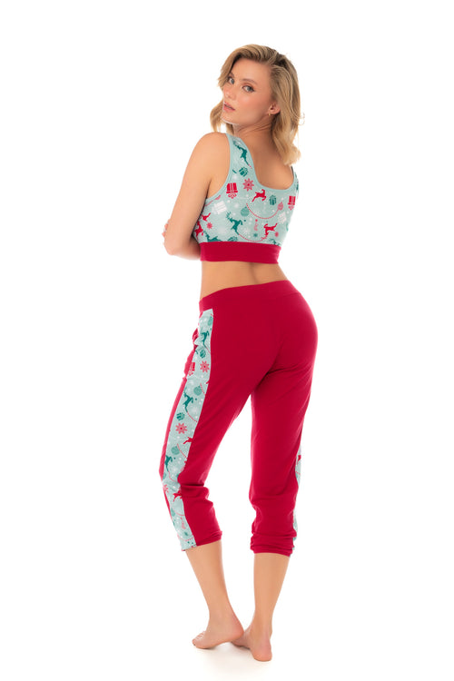 Two-Piece Holiday Pajama Set