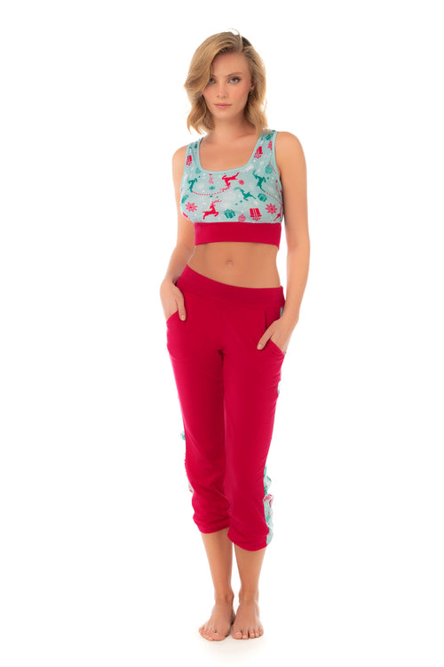 Two-Piece Holiday Pajama Set