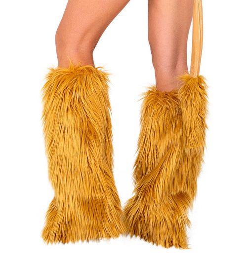 Faux Fur Leg Warmers