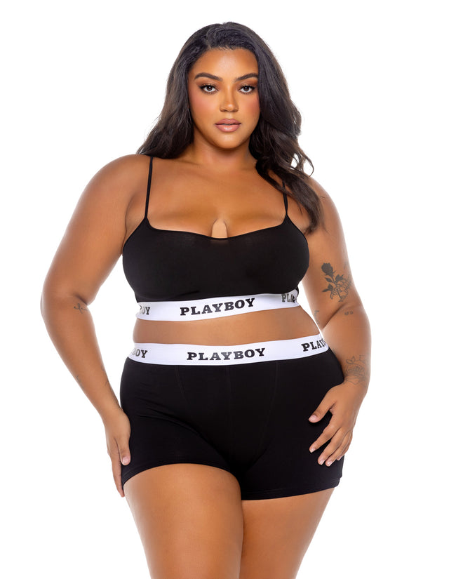 Playboy Bunny Sport Lounge Bralette 2PC Set